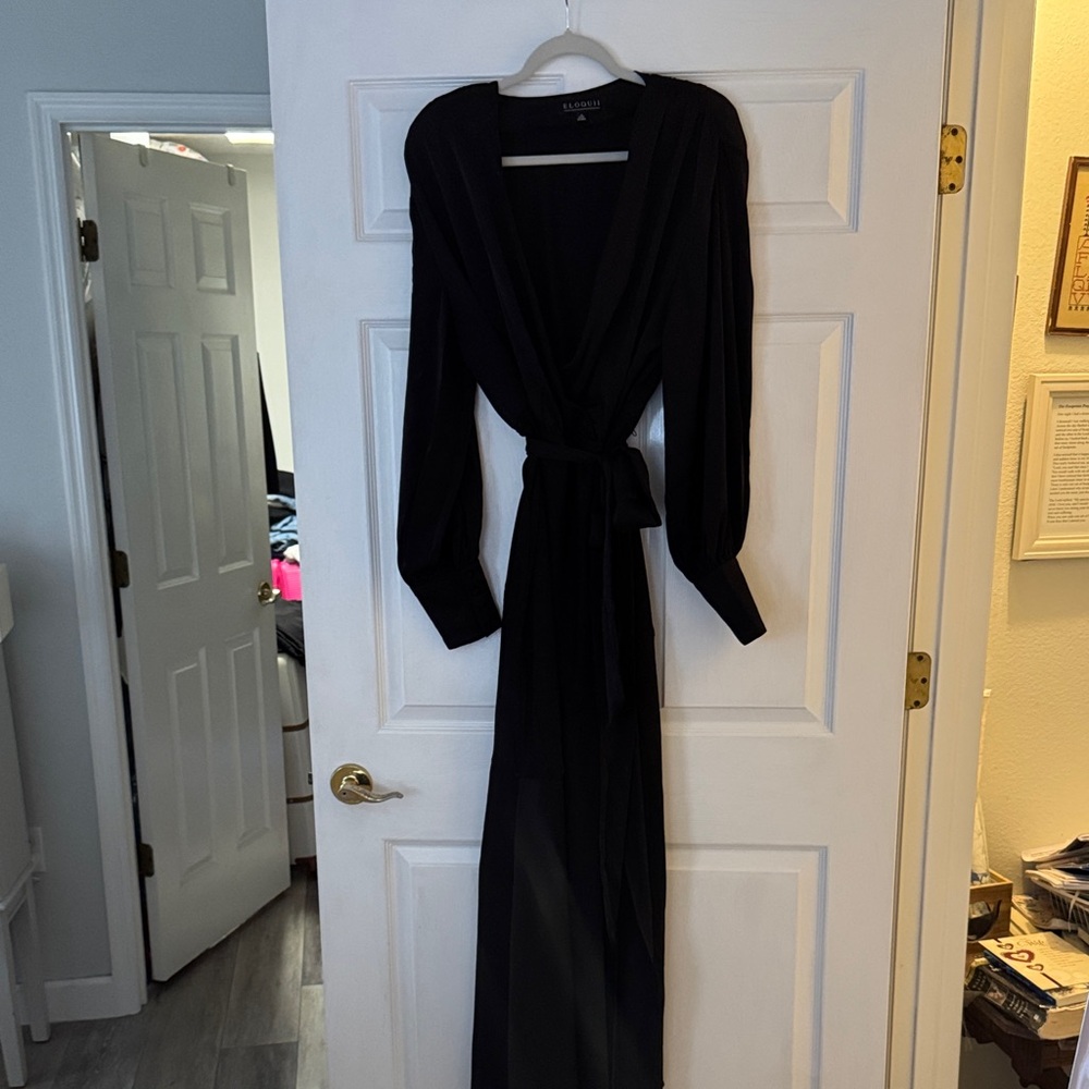 A.L.C. Black Long Sleeve Dress